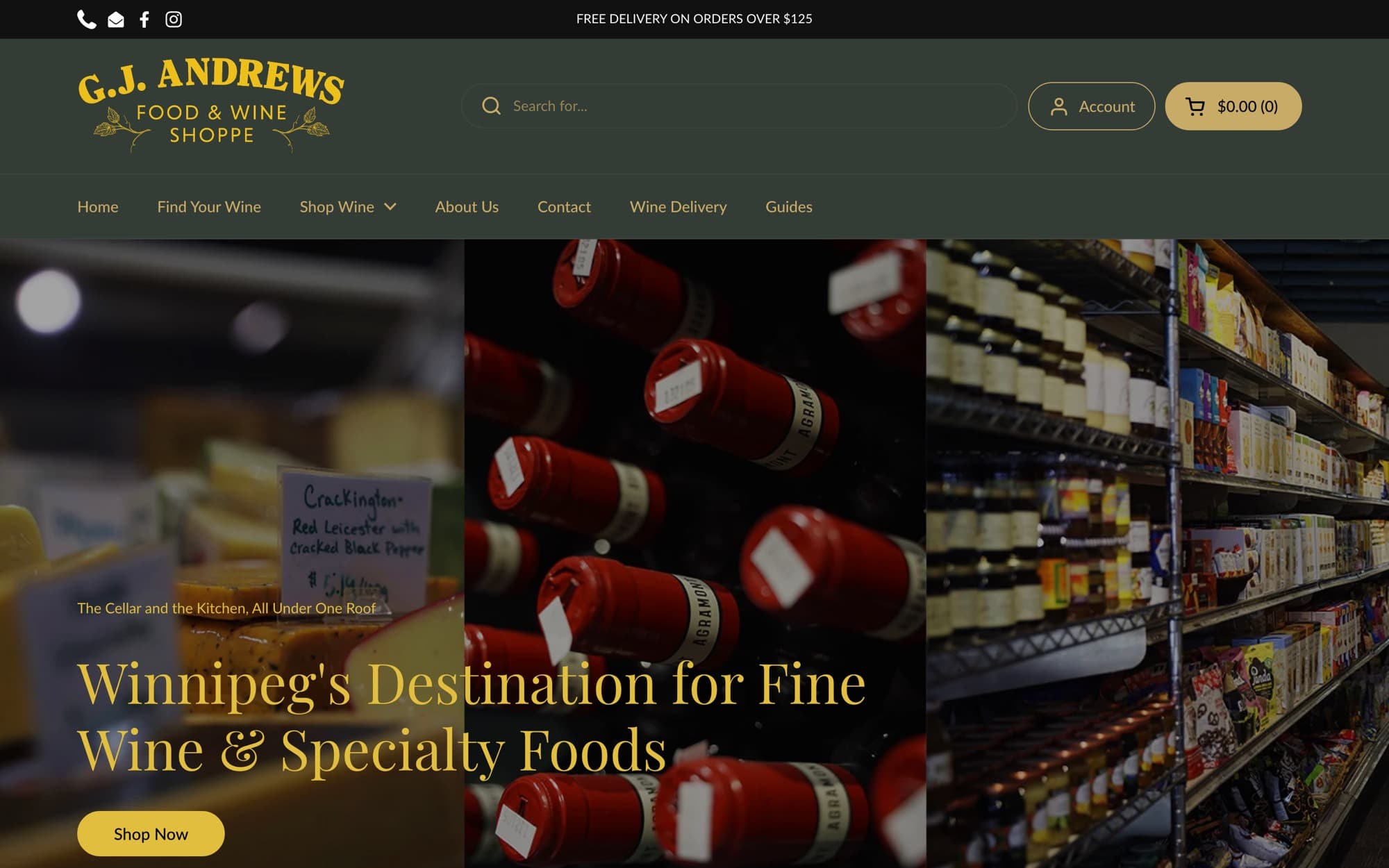 The live gjandrews.ca homepage, built by Autofy Inc.